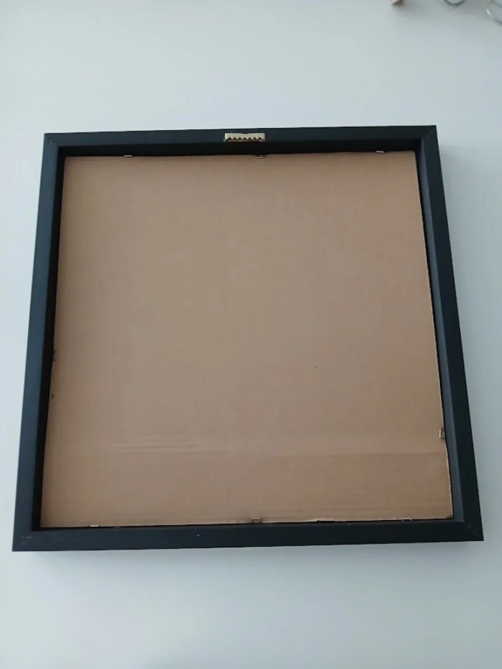 Large Modern Picture Frame - black with white matting & glass front